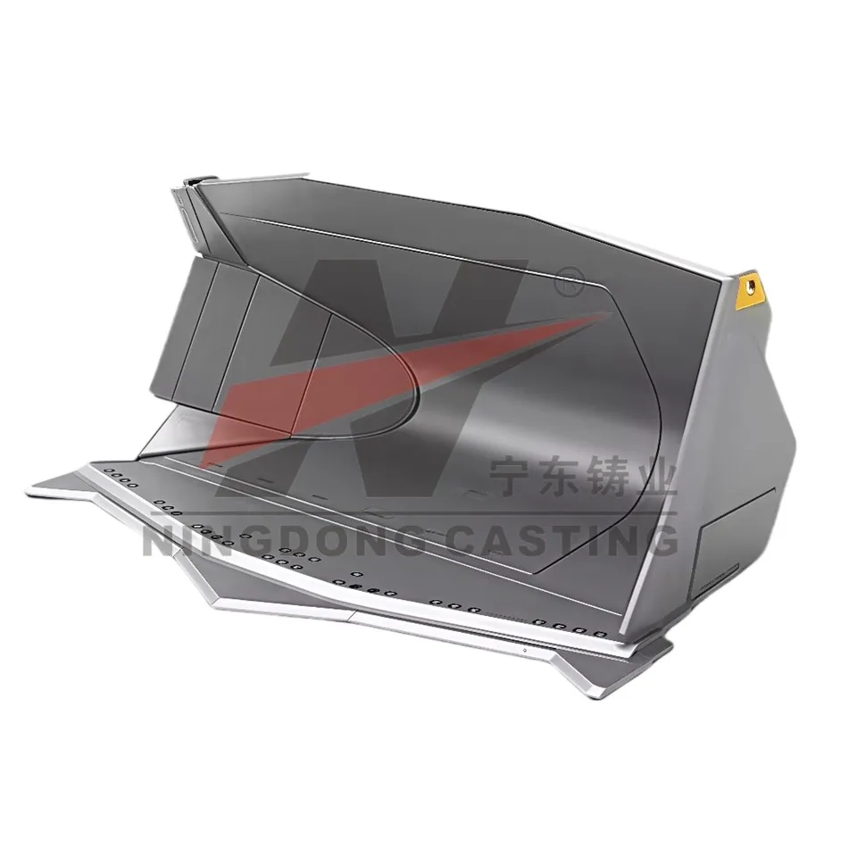 ভলভো লোডার L150H এর জন্য ভারী-ঘষিয়া তুলিয়া ফেলিতে সক্ষম পরিধান প্রতিরোধী পার্শ্ব ডাম্প রক বালতি